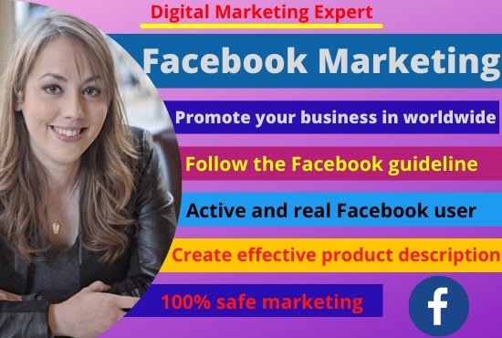 Gig Preview - Promote any product or service in usa by facebook marketing