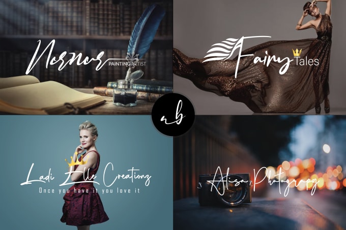 Gig Preview - Do script handwritten signature luxury text logo design