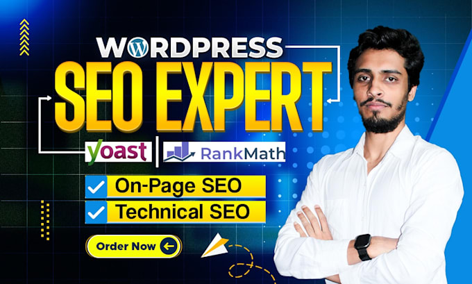 Gig Preview - Do on page SEO rankmath wordpress yoast by yoast expert rankmath expert