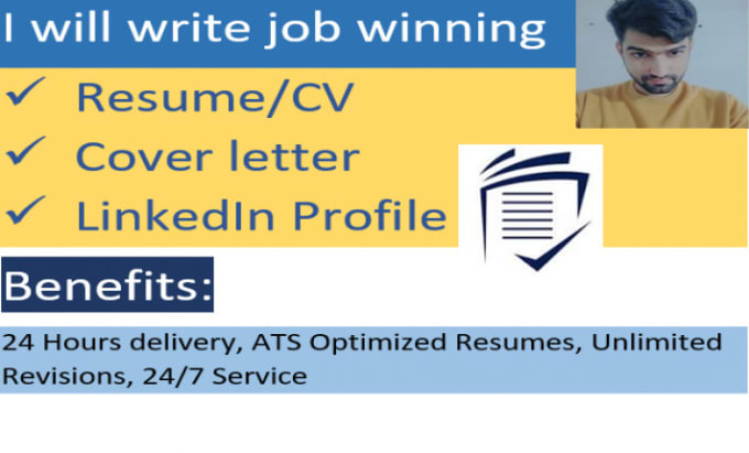 Bestseller - write ats optimized resume, CV, cover letter, linkedin profile