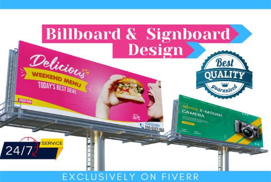 Gig Preview - Design yard signs, billboards, signage for indoor and outdoor advertising