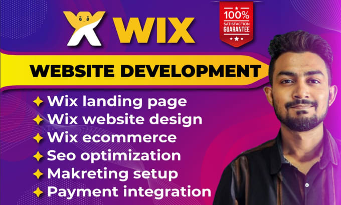 Gig Preview - Build wix website design, wix redesign, wix business website or wix landing page