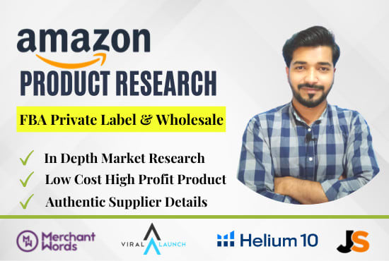 Gig Preview - Do winning amazon product research for fba private label