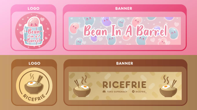 Gig Preview - Design cute twitch, youtube, twitter, banner and avatar