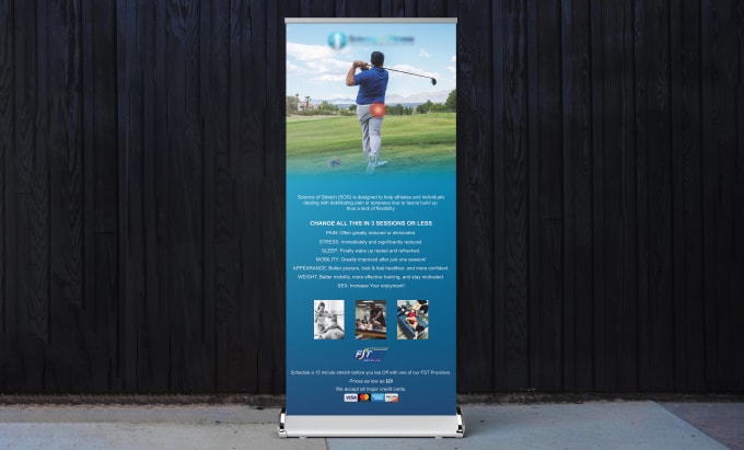 Gig Preview - Design a professional standing, roll up banner