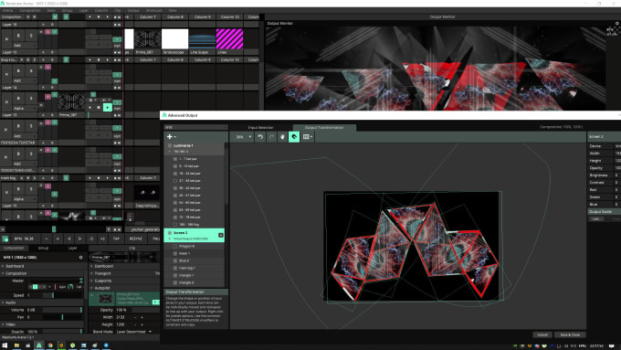 Gig Preview - Edit and fix problems in resolume arena composition