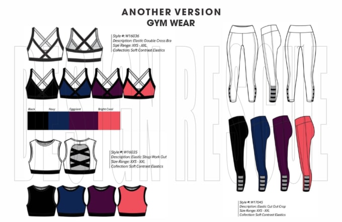 Gig Preview - Design activewear collection for men, women, and tech pack