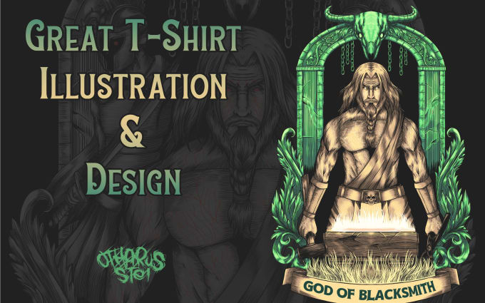 Gig Preview - Make great t shirt illustration design