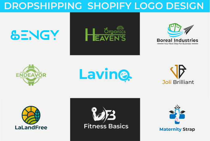 Gig Preview - Design dropshipping logo for your shopify store