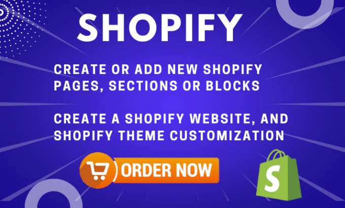 Gig Preview - Create, update, or add new sections and pages in the shopify theme store