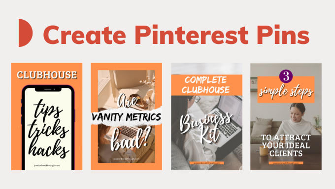 Gig Preview - Be the best graphic designer to create pinterest pins