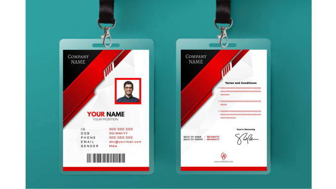 Gig Preview - Design identity cards professionally within 24 hours