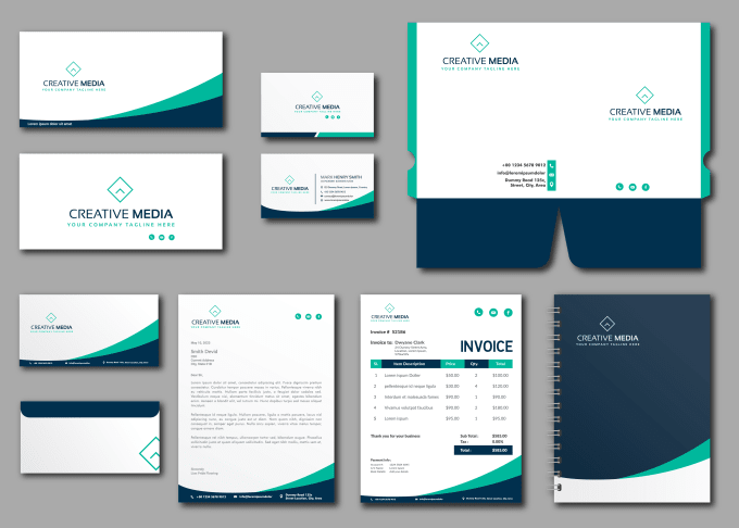 Gig Preview - Business card design, letterhead, and full stationery items