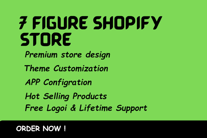 Bestseller - create 7 figure shopify store and design