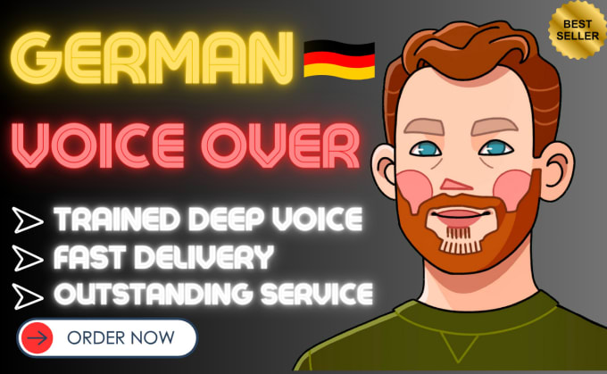 Gig Preview - Record a professional german male voice over