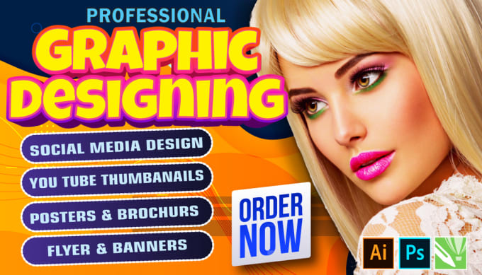 Gig Preview - Be your creative graphic designer