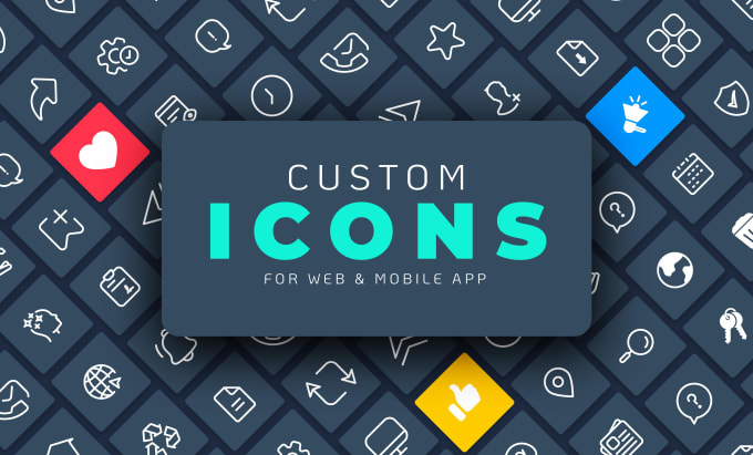 Gig Preview - Design unique custom icon set for web and app