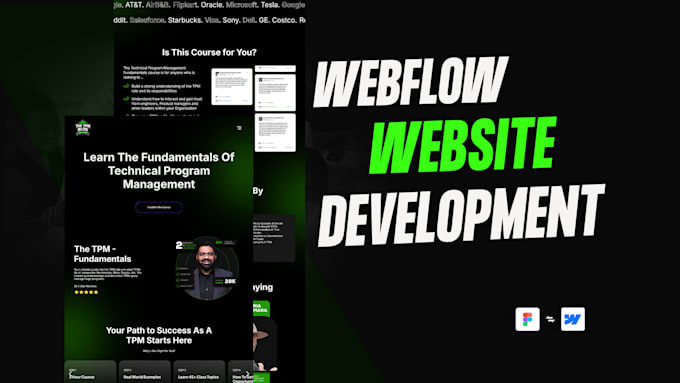 Gig Preview - Our agency will create webflow website design and convert figma to webflow