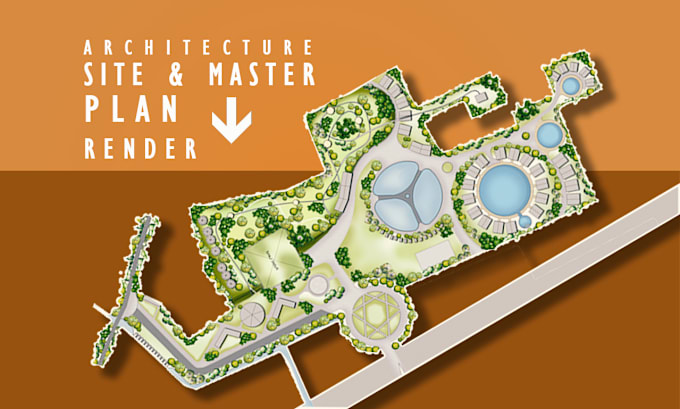 Gig Preview - Render architecture site plan, master plans, landscape, 2d drawing visualization