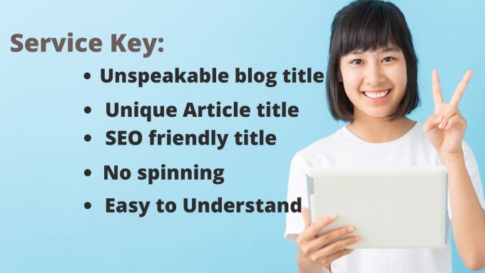 Gig Preview - Research SEO friendly blog post or article title ideas