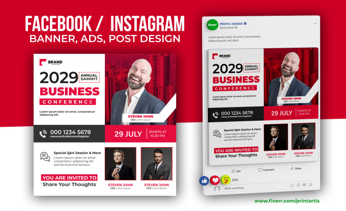 Gig Preview - Do corporate business social media post templates or ads