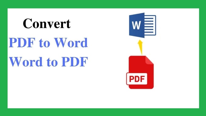 Gig Preview - Convert PDF to word and viceversa