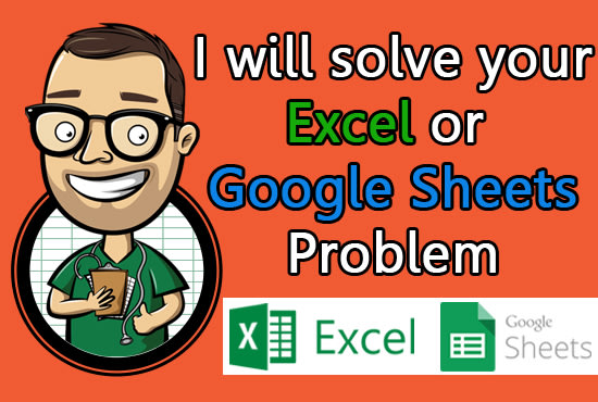 Gig Preview - Solve your excel or google sheets problem