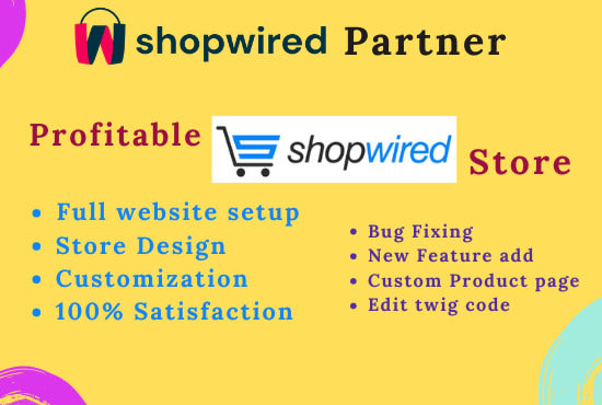 Gig Preview - Create profitable shopwired store