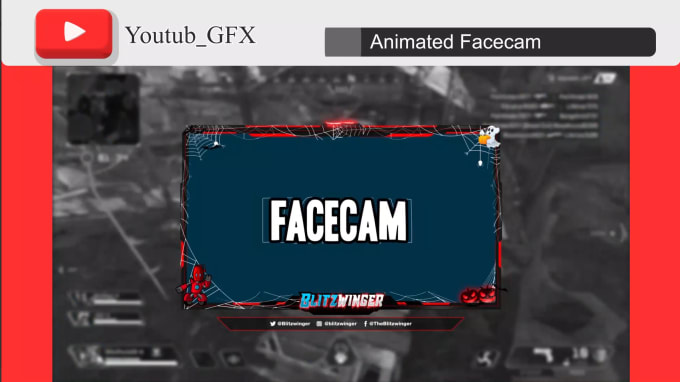 Gig Preview - Create custom animated facecam for kick, twitch streamer