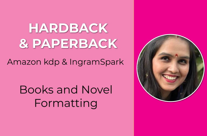 Gig Preview - Do ingramspark book formatting for hardcover or paperback