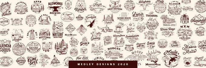 Gig Preview - Do vintage, adventure, nature, outdoor badge logo creation