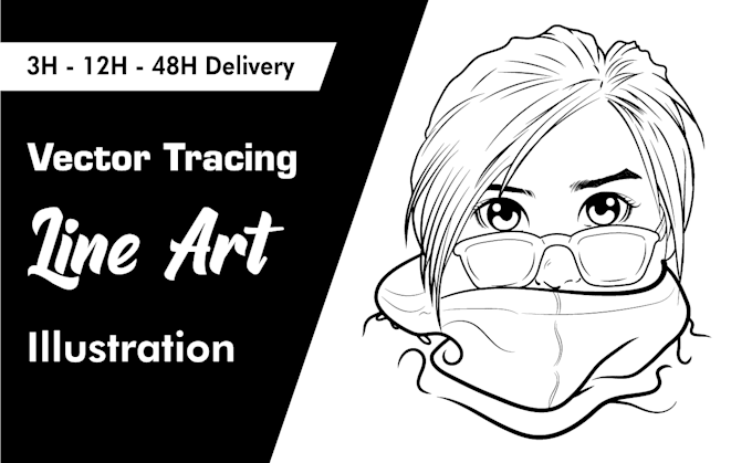 Gig Preview - Draw a detail line art and silhouette vector illustration