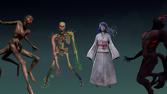 Gig Preview - Do 3d rigging for your character