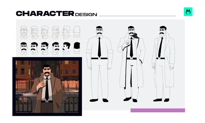 Gig Preview - Design custom characters for animation, games, or comics