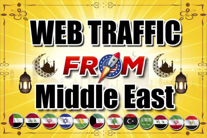 Gig Preview - Send real organic web traffic visitors from middle east