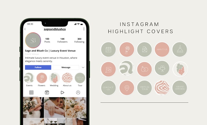 Gig Preview - Design your instagram highlights covers in 24 hours