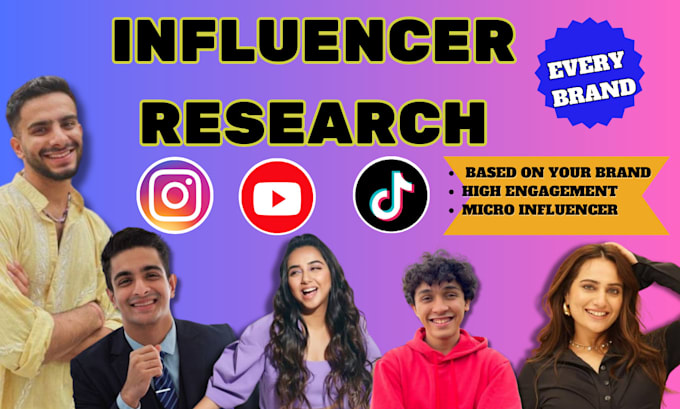 Gig Preview - Find the best social media influencer for your brand