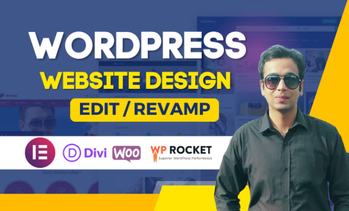 Gig Preview - Redesign, customize, edit and revamp wordpress website