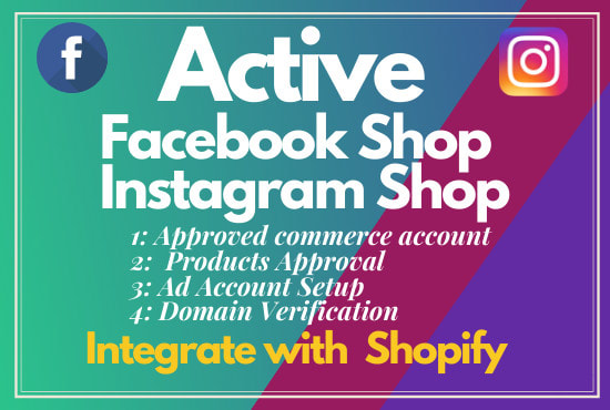 Gig Preview - Set up facebook shop and instagram shop, integrate with shopify