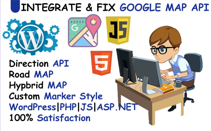 Gig Preview - Integrate google map API, fix API error or customisation