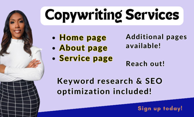 Bestseller - create professional copywriting for your website