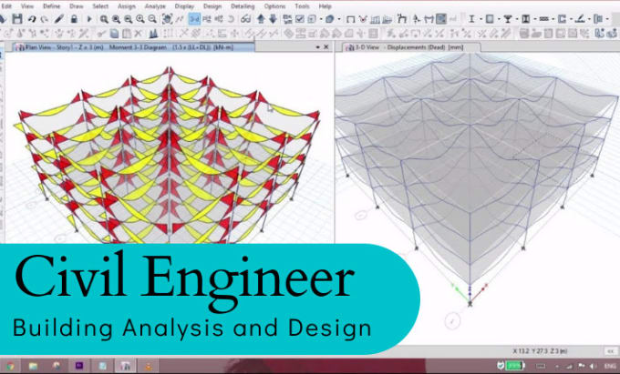 Gig Preview - Do design, analysis of steel, concrete  structure in etabs, sap2000, staadpro