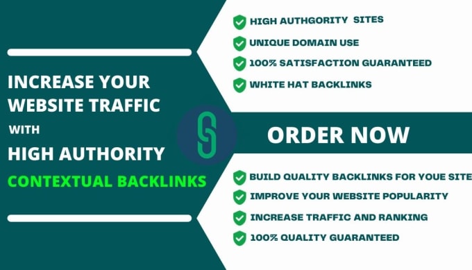 Gig Preview - Boost your website traffic with high authority contextual backlinks