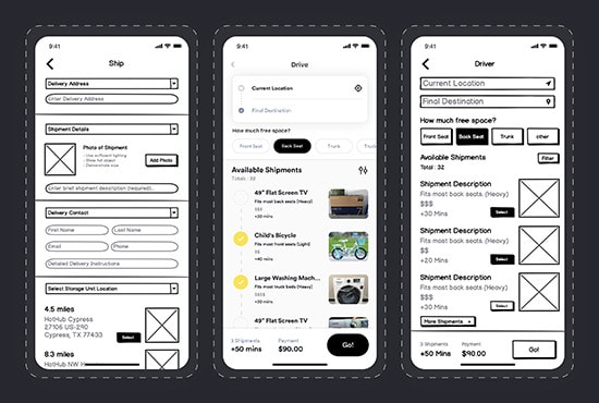 Gig Preview - Create low fidelity wireframes for your web or mobile app