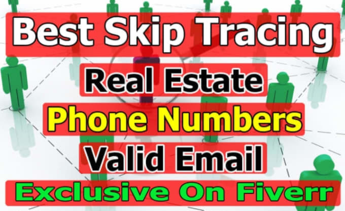 Gig Preview - Do skip tracing for real estate entry in one day