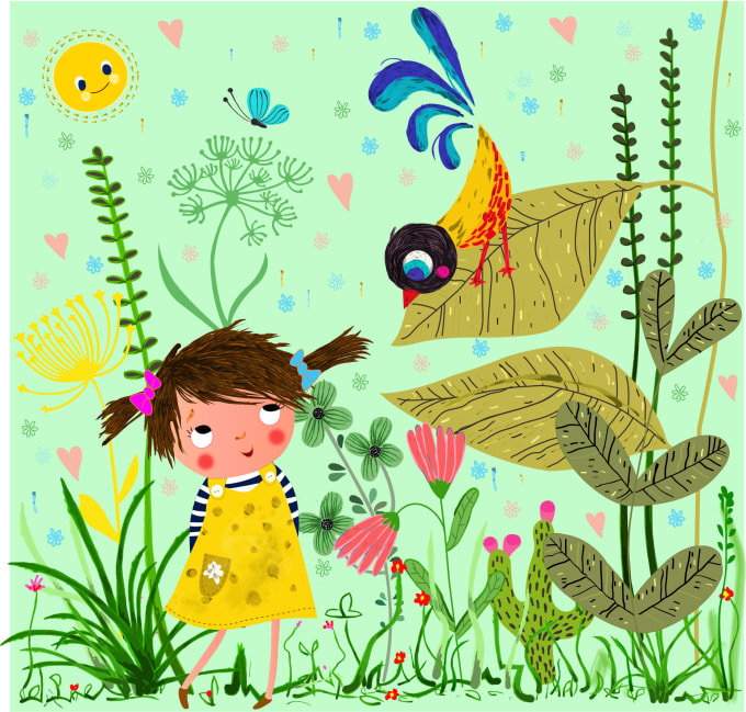 Gig Preview - Illustrate colorful children book pages