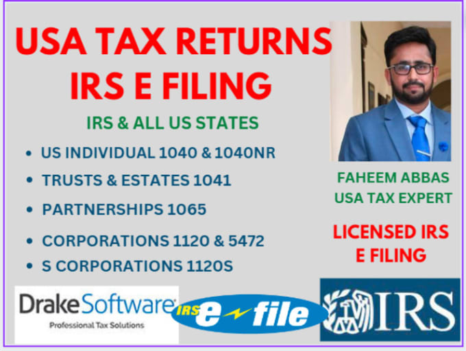 Gig Preview - Prepare and e file US tax returns USA tax