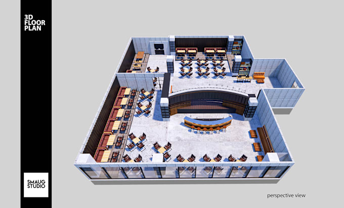 Gig Preview - Make your 2d draft to 3d floor plan interior architecture