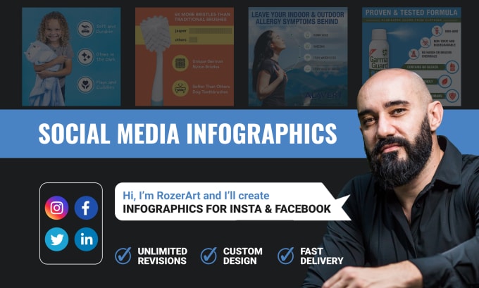 Gig Preview - Create infographics for instagram and facebook posts