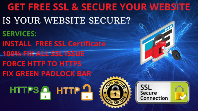 Gig Preview - Install free SSL certificate,fix https issue,ensure security